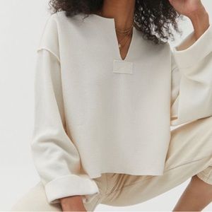 UO Jax Inside Out Notch Neck Top